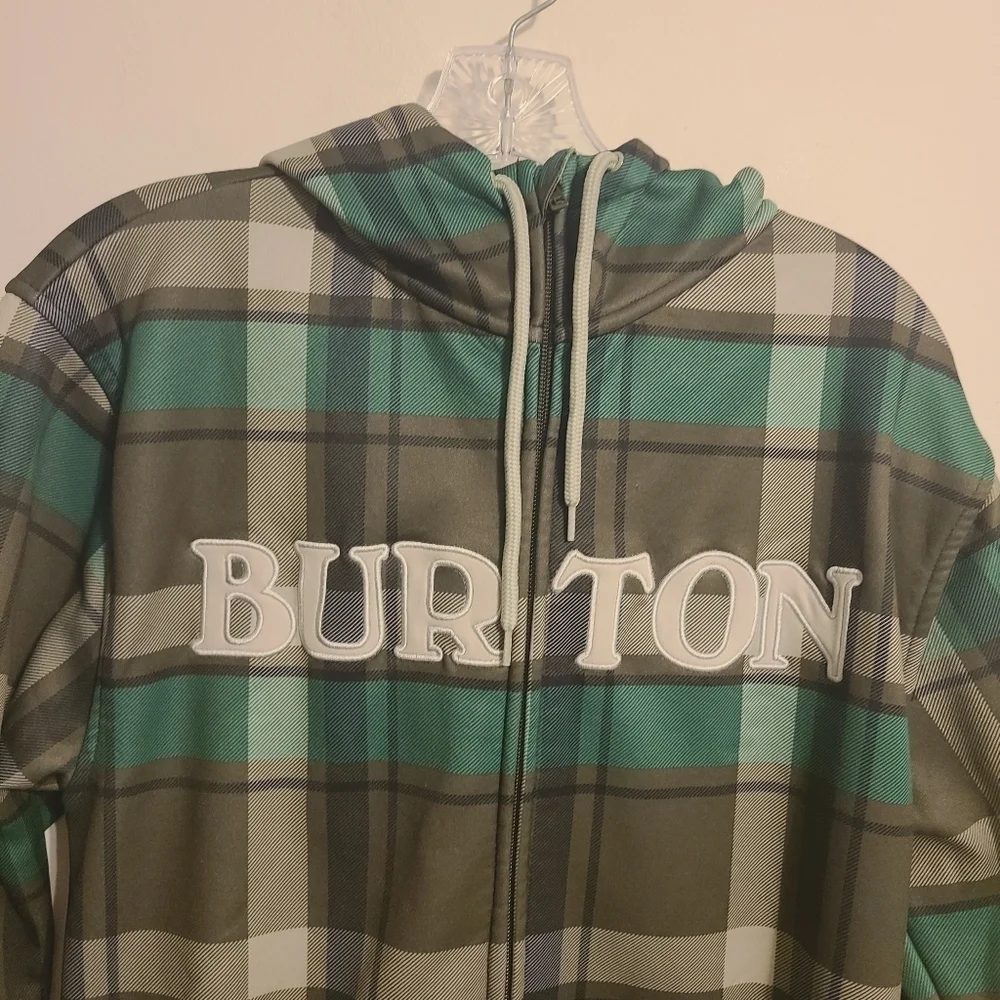 Burton Snowboards | Men's Camo Print Full Zipper Hoodie Sweatshirt (Size Medium) - Picture 3 of 15